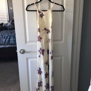 Long beautiful floral dress
